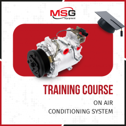 Training in diagnostics and repair of vehicle air conditioning system