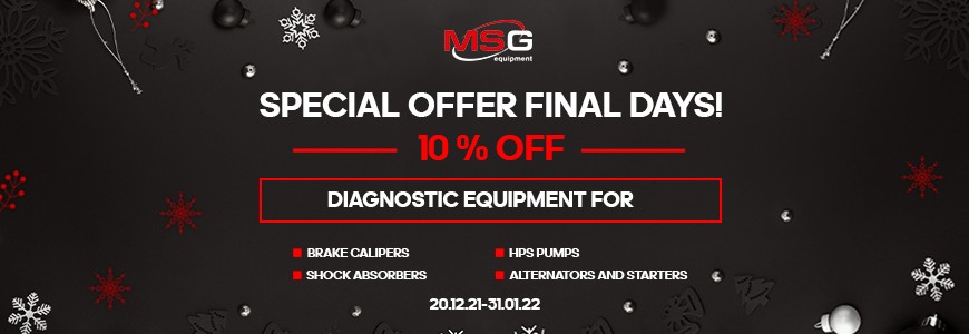 The New Year holidays are over, unlike MSG Equipment sale!