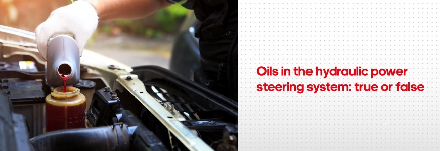 Oils in the hydraulic power steering system: true or false