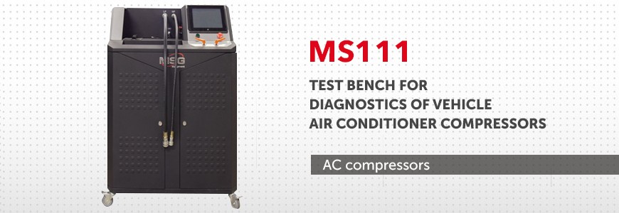 Pre-season maintenance of air conditioners: the test bench MS111