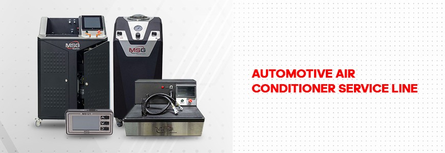 Equipment for diagnostics and maintenance of car air conditioners