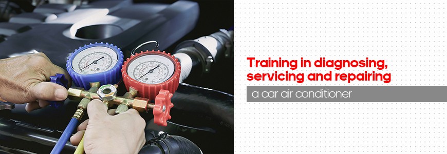 Course on diagnosing and repairing an automobile air conditioning system