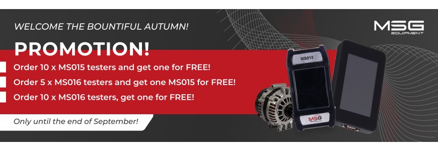 Promotion from MSG Equipment: an additional gift to the order