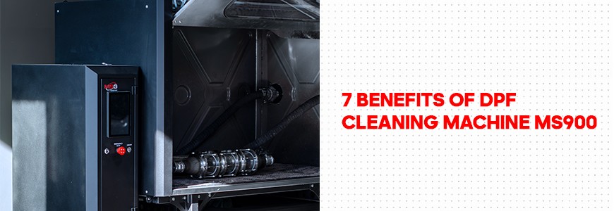 Cleaning diesel particulate filters (DPF) without the use of chemicals on MSG Equipment's innovative MS900 equipment.