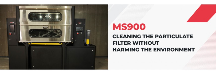 Diesel Particulate Filter (DPF) cleaning on the innovative MS900 bench without the use of chemicals and without harming the environment.