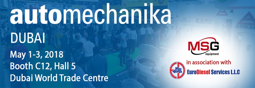 Meet you at Automechanika Dubai 2018, 1–3 May! 