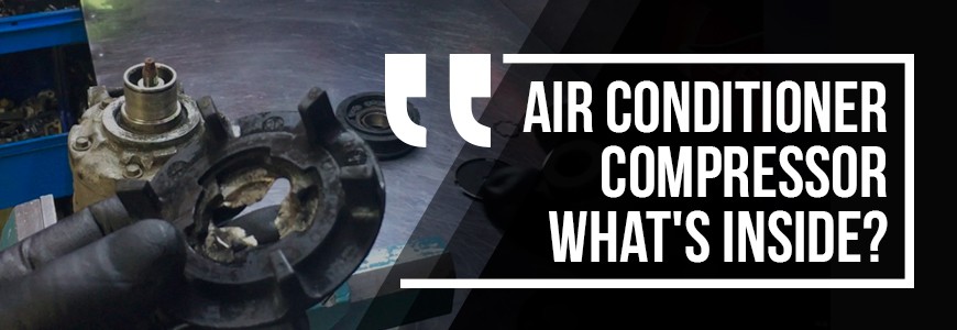 What does the air conditioner compressor consist of?