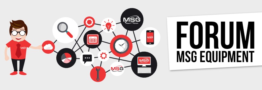 ► Customer Forum of MSG Equipment helps to solve any issues related to equipment operation