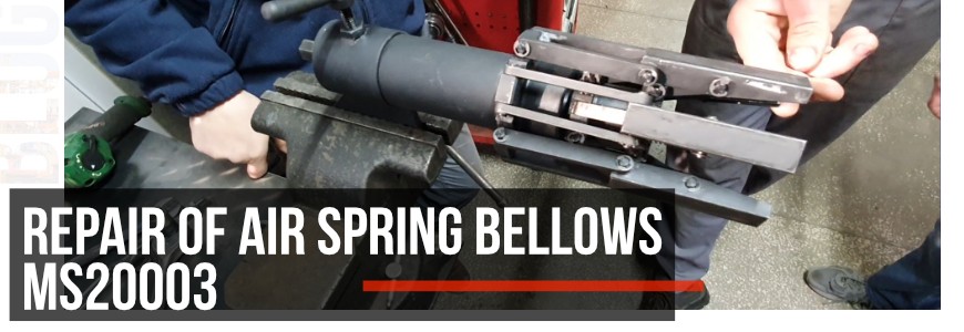 Easy repair of air spring bellows MS20003 – Tool for air spring sleeves