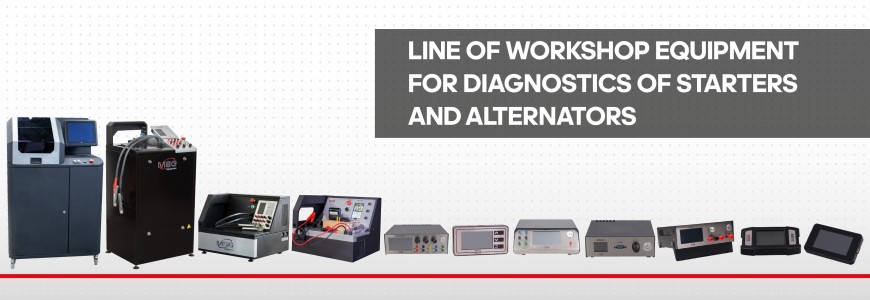 Equipment for diagnostics of starters and alternators