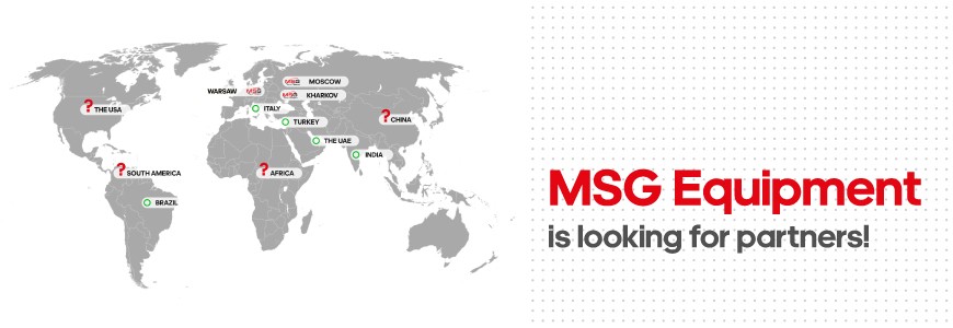 MSG Equipment offers partnership!