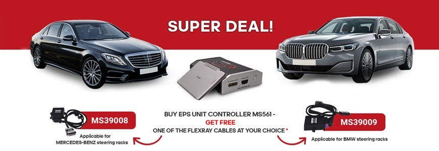 Buying the EPS unit controller MS561 you get free one of the cables FlexRay at your choice