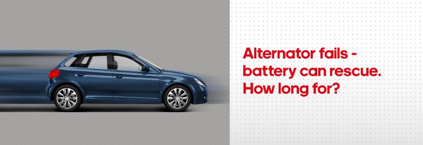 How long can you drive a car powered by a battery - without recharging by alternator?