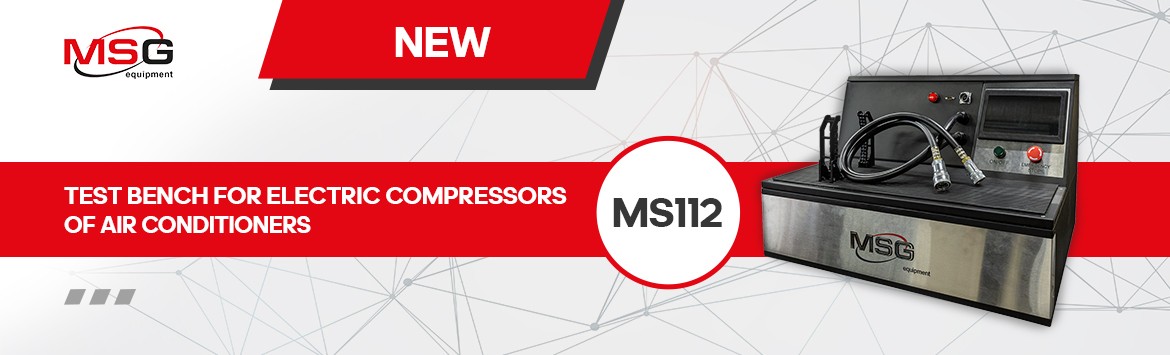 Test bench MS112 – the innovative equipment for the diagnostics of air conditioner compressors of electric and hybrid cars